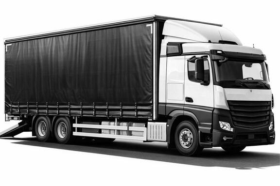 Фура тент с аппарелью 20 тонн